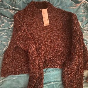 Black Urban Outfitters cropped sweater NWT